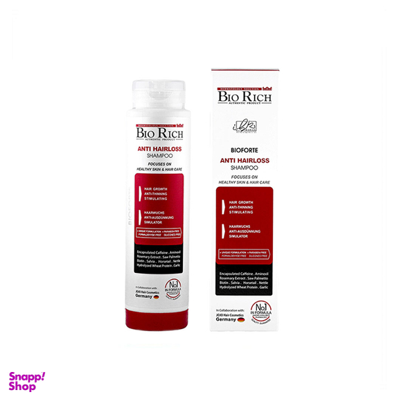 شامپو ضد ریزش بایوریچ Bioforte حجم 250 میلی لیتر