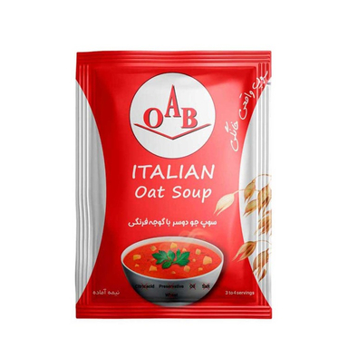سوپ جو دو سر با گوجه فرنگی ا آ ب وزن 52 گرم