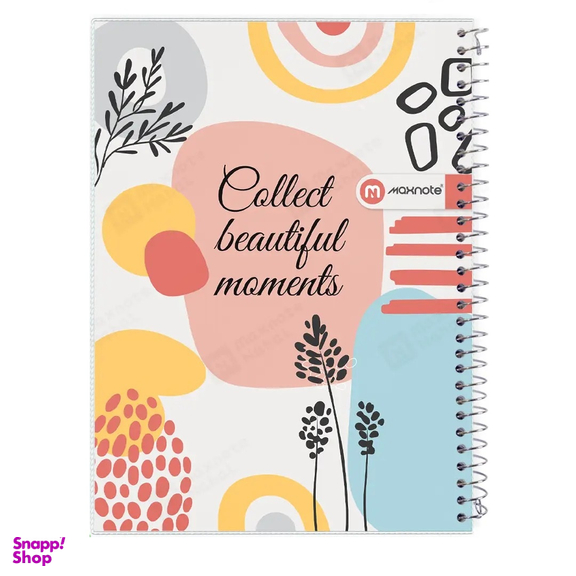 دفتر مشق 60 برگ مکث نوت سیمی طلقی کلاسیک کد 9634