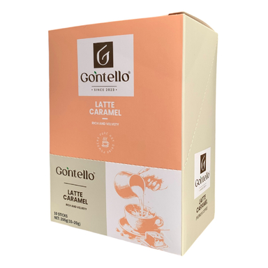 لاته کاراملی گونتلو وزن 200 گرم بسته 10 عددی