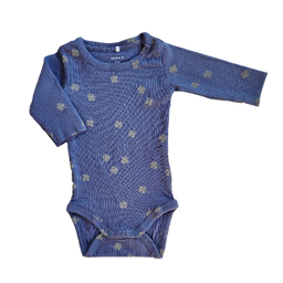 بادی نوزادی نیم ایت طرح برگ شبدر کد 10255 رنگ آبی تیره