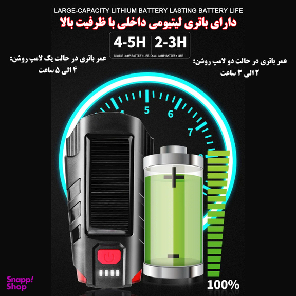 چراغ جلوی دوچرخه مدل FY329