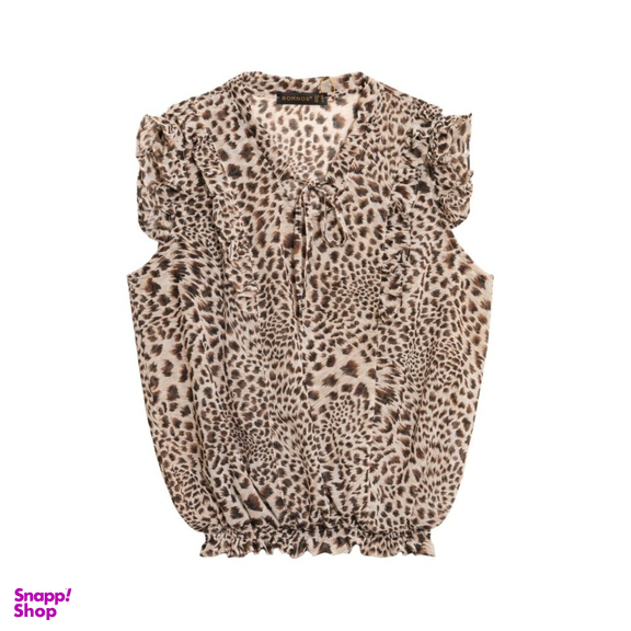 تاپ زنانه برنس مدل هلاله رنگ نسکافه ای