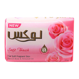 صابون رز فرانسوی و روغن بادام لوکس مدل Soft Touch وزن ۹۰ گرم بسته 6 عددی
