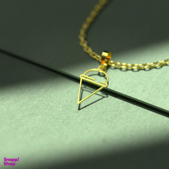 گردنبند طلا 18 عیار زنانه مدوپد مدل بستنی کد F3-1-1253