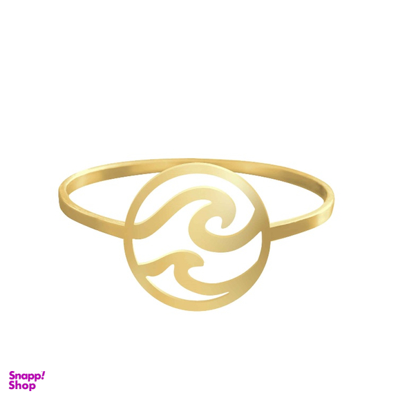 انگشتر طلا 18 عیار زنانه شمیم گلد گالری کد AA14 طرح موج