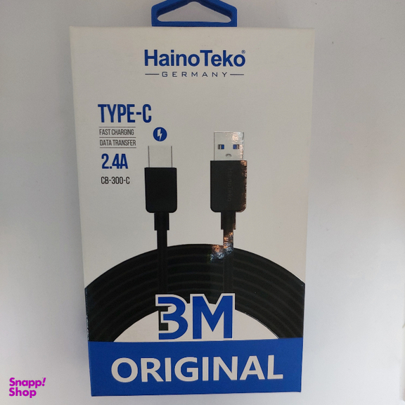 کابل USB به Type-C هاینو تکو مدل CB-300-L طول 3 متر