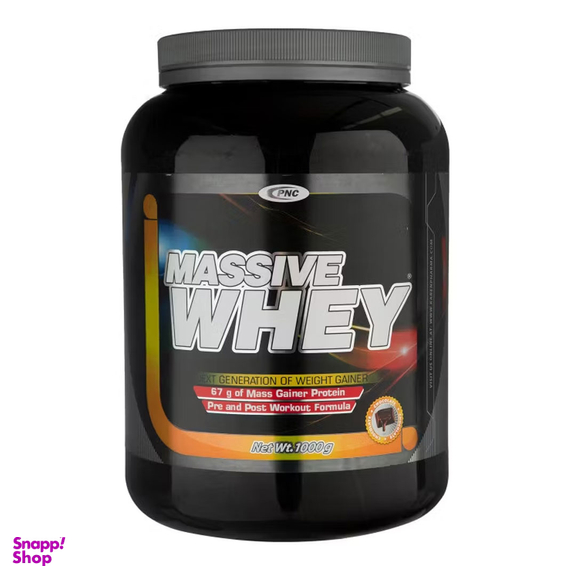 پودر مسیو وی (Massive Whey) پی ان سی طعم شکلاتی وزن 1000 گرم