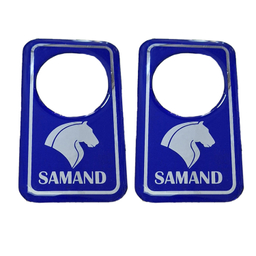 برچسب دور قفل خودرو کالانیکس مدل BAR-SAMANDBLU-10413 مناسب سمند بسته 2 عددی
