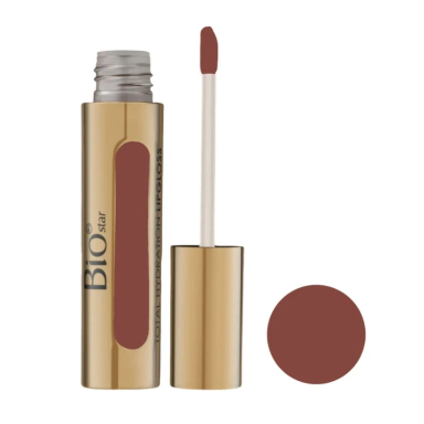 رژ لب مایع بایو استار کد 107 رنگ آجری روشن