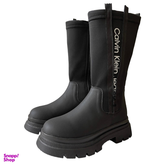 بوت زنانه طرح کلوین کلاین مدل CK21 رنگ مشکی