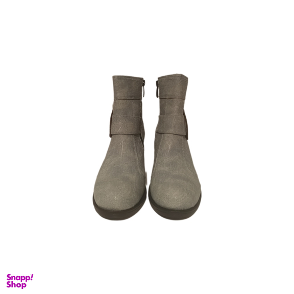 نیم بوت زنانه مدل سگکدار کد 11 رنگ طوسی