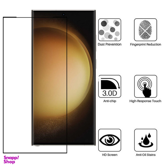 محافظ صفحه نمایش بوف مدل Full-Glue مناسب برای گوشی موبایل سامسونگ Galaxy S23 Ultra