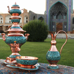 سرویس سماور فیروزه کوب آقاجانی
