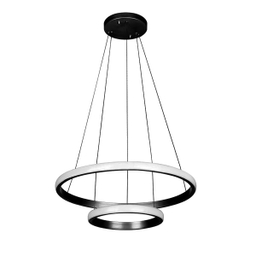 لوستر دو حلقه چشمه نور کد L6375/2BK