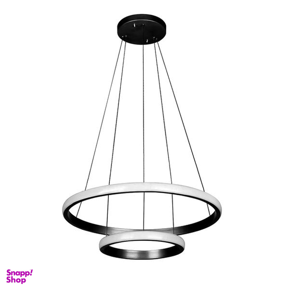 لوستر دو حلقه چشمه نور کد L6375/2BK