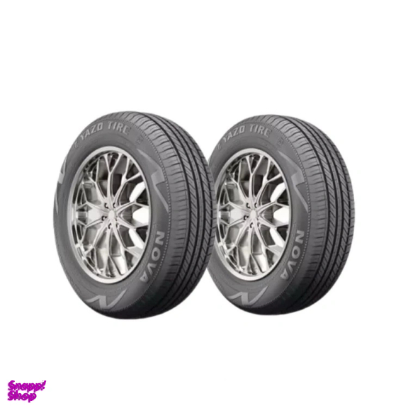 لاستیک خودرو یزد تایر مدل گل nova سایز 185/65/14 دو حلقه