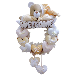 آویز تزیینی اتاق کودک طرح خرس نانان مدل Welcome کد W/Crm