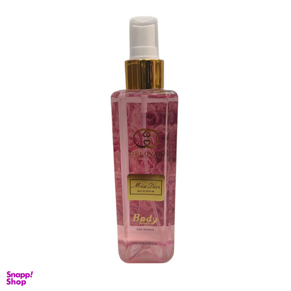 بادی اسپلش زنانه دلوان مدل میس دیور حجم 250 میلی لیتر