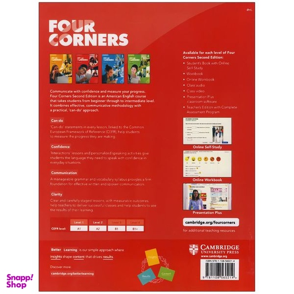 کتاب four corners 2 2nd اثر Jack C. Richards and David Bohlke انتشارات کمبریج