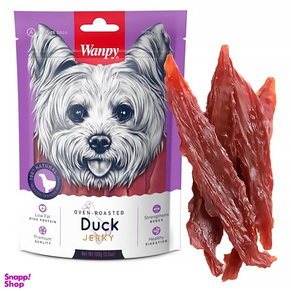 تشویقی سگ ونپی مدل Duck Jerky وزن 100 گرم