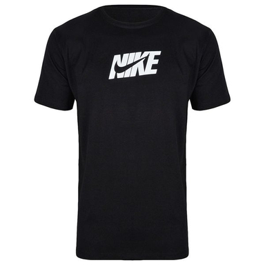 تیشرت آستین کوتاه مردانه مدل 256003202 نخ پنبه رنگ مشکی طرح NIKE