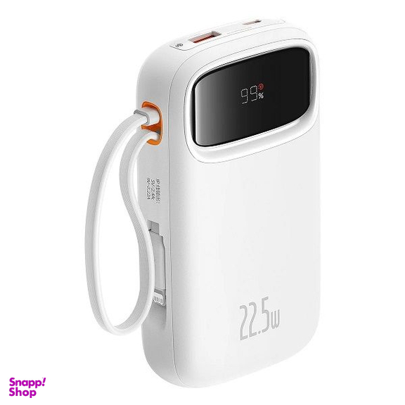 پاوربانک بیسوس مدل 22.5W QPow2 Dual Cable ظرفیت 10000 میلی آمپر ساعت
