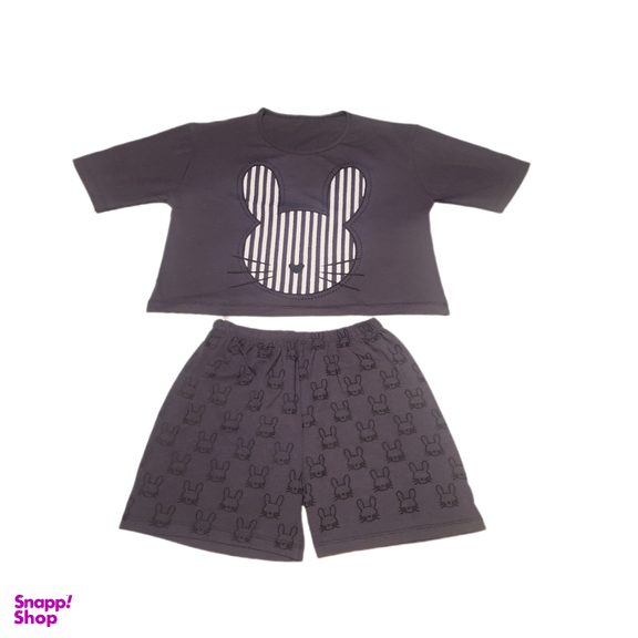 ست نیم‌ تنه و شورتک کد 5677