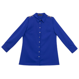 تونیک زنانه برنس مدل هلیا رنگ آبی کاربنی