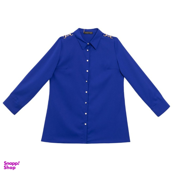 تونیک زنانه برنس مدل هلیا رنگ آبی کاربنی