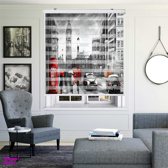 پرده زبرا زیو کد P6068 سایز 150X150 سانتی متر