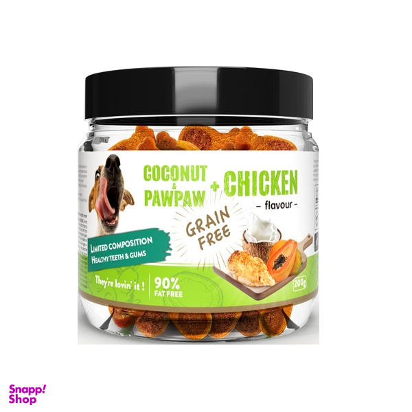 تشویقی سگ گناولز مدل howbone coconut وزن 200 گرم