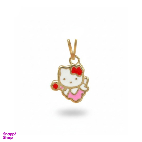 آویز گردنبند طلا 18 دخترانه عیار مدل کیتی کد 1205