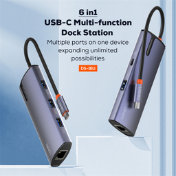هاب 6 پورت الدینیو مدل DS-16U Type-C