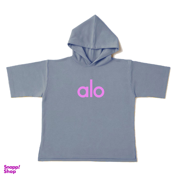 تیشرت زنانه طرح Alo کد TK7 رنگ طوسی