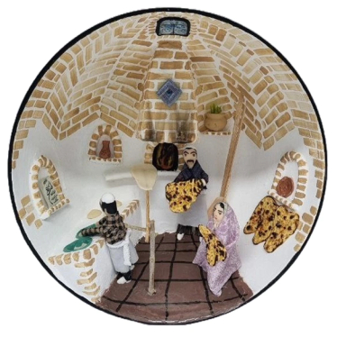 کاسه دیوارکوب حجیم سازی شده طرح نانوایی سنتی مدل TP-1023-0207-00