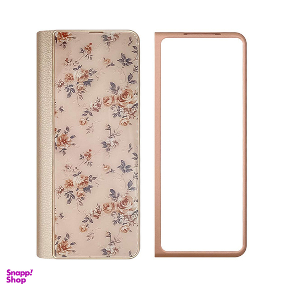 کیف کلاسوری جی کی کی طرح flower مناسب برای گوشی موبایل سامسونگ Galaxy Z Fold3