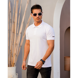پولوشرت مردانه مالدینی کد po-123 رنگ سفید