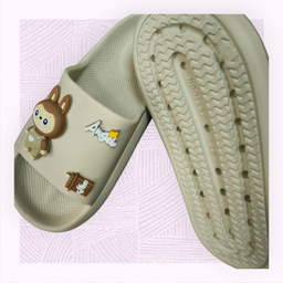 دمپایی زنانه زیتون مدل ملودی لبوبو ویانزا رنگ کرم