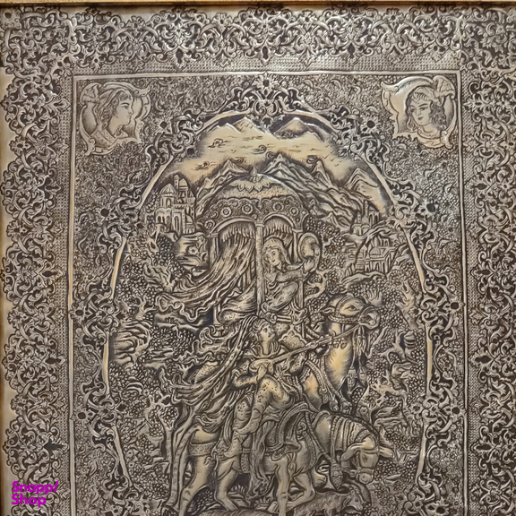تابلو قلمزنی طرح کاروان لیلی کد T-1002