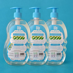 مایع شوینده و استریل کننده لوازم کودک و نوزاد مانا مدل پمپی حجم 750 میلی لیتر مجموعه 3 عددی