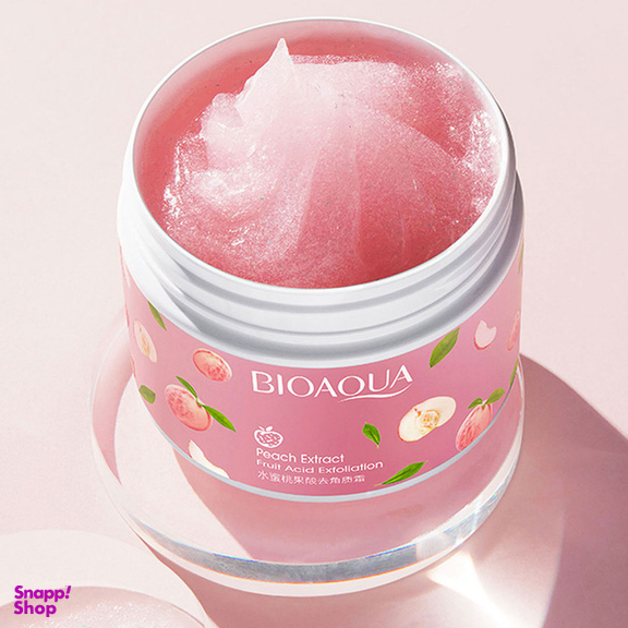 ماسک و اسکراب صورت بایوآکوا مدل هلو وزن 140 گرم