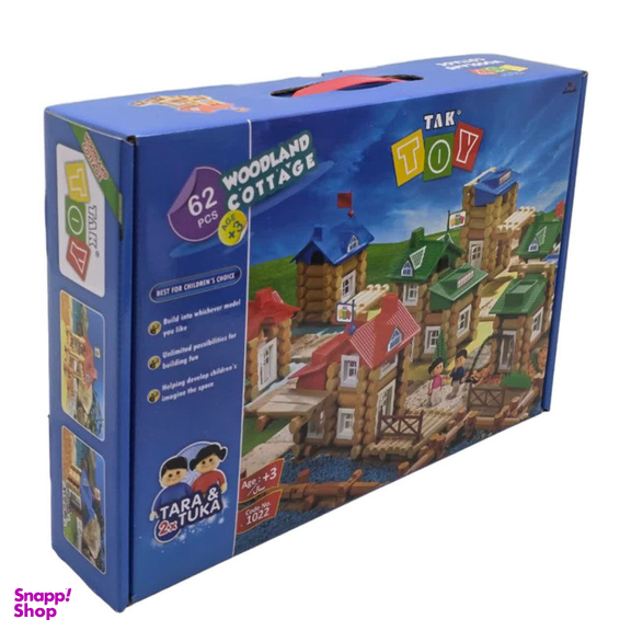 ساختنی 62 تکه ناب سل مدل کلبه جنگلی WOODLAND COTTAGE