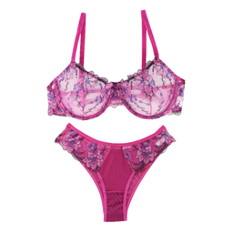 ست سوتین و شورت زنانه نوشه پوش کد 88932 رنگ بنفش