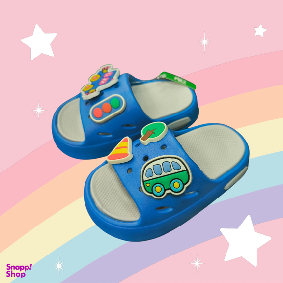 دمپایی پسرانه طرح ماشینی کد 1