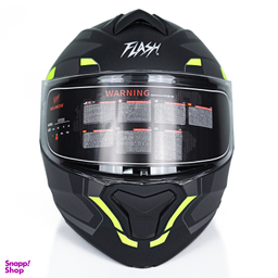 کلاه کاسکت بلوتوث دار فلش مدل 935sv black/neon yellow