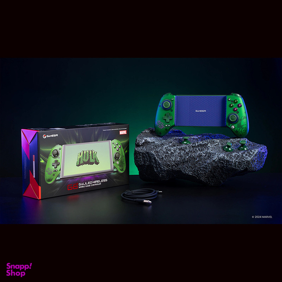 دسته بازی گیمسر مدل G8+ GALILEO WIRELESS طرح HULK