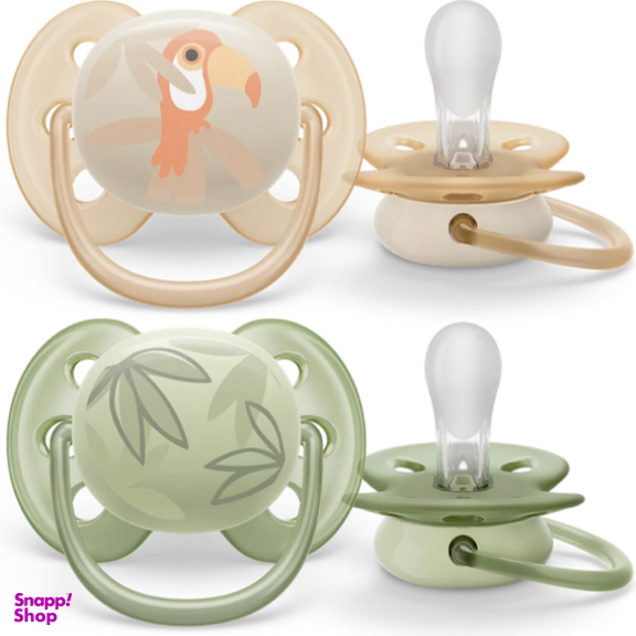 پستانک فیلیپس اونت طرح پرنده و جنگل کد 091/07 بسته 2 عددی