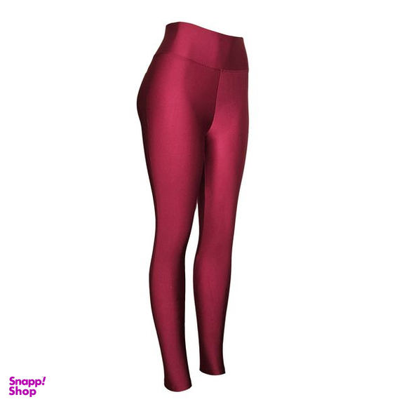 لگینگ زنانه رویین تن مدل براق رنگ زرشکی