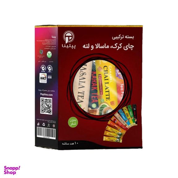 بسته ترکیبی چای کرک، ماسالا و لته پپتینا بسته 10 عددی